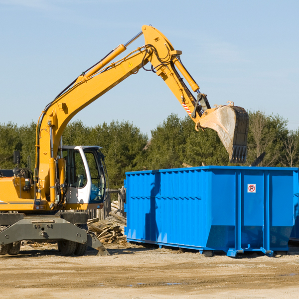 are there any restrictions on where a residential dumpster can be placed in Centralia KS